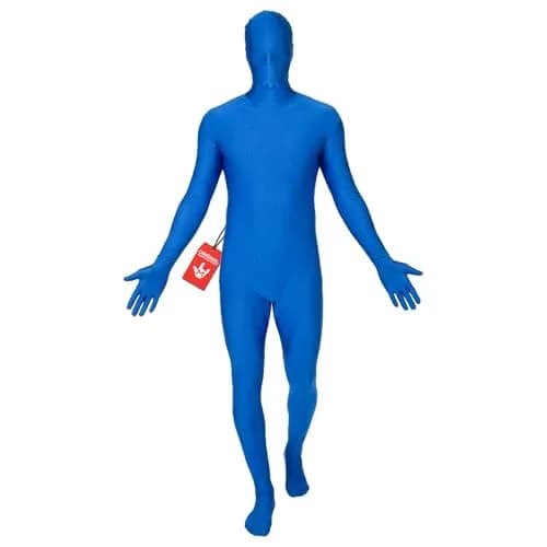 Morphsuits Spandex Bodysuit Zentai Blue Adults Halloween Costume - Large (STSBLL) | Full Body Stretch Fit thumbnail 1