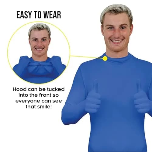Morphsuits Spandex Bodysuit Zentai Blue Adults Halloween Costume - Large (STSBLL) | Full Body Stretch Fit thumbnail 8