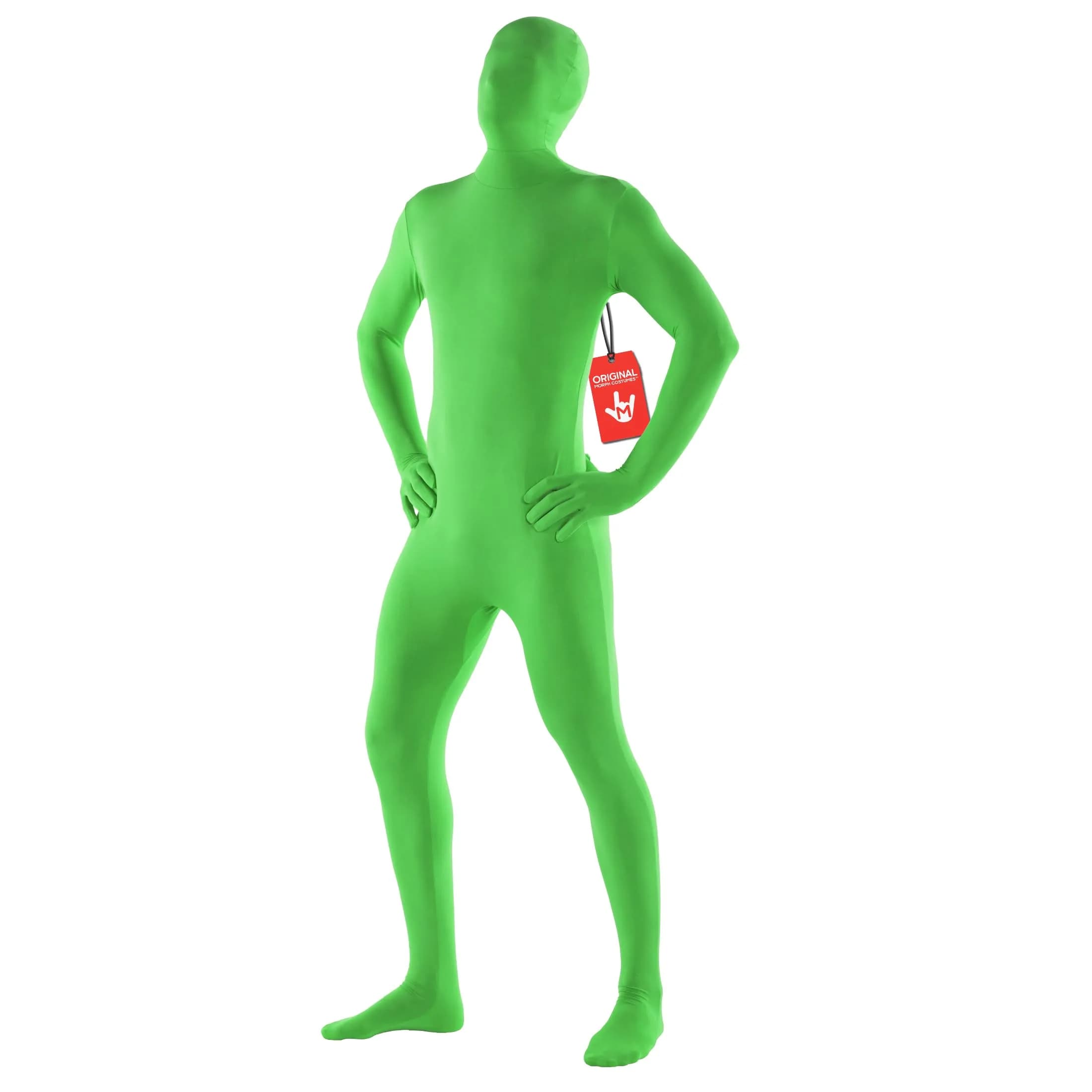 Morphsuits Spandex Bodysuit Zentai Blue Adults Halloween Costume - Large 22.85cm (8.99in) L x 1cm (0.39in) H x 34cm (13.39in) W | Full Body Stretch Fit — Green / X-Large