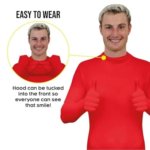 Morphsuits Red Spandex Bodysuit Zentai Costume Medium | Full Body Stretch for Halloween & Parties thumbnail 8