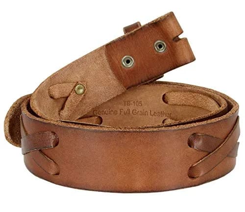 Belts.com TB105 Western X-Laced Full Grain Leather Belt Strap 38 | Classic Casual Style thumbnail 2