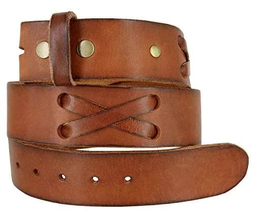 Belts.com TB105 Western X-Laced Full Grain Leather Belt Strap 38 | Classic Casual Style thumbnail 3