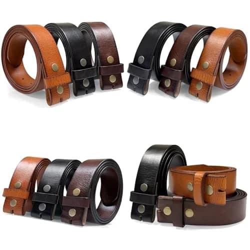 Belts.com BS040 Full Grain Leather Belt 32 | Vintage Style, 1.5" Wide, Interchangeable Snaps thumbnail 6