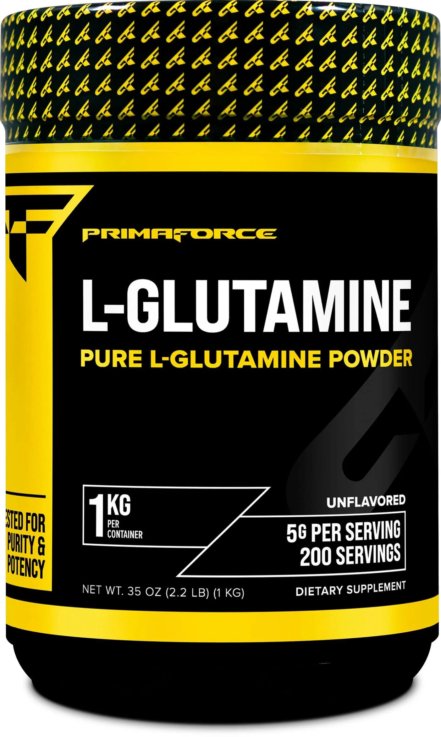 Primaforce L-Glutamine Powder 1000 Grams (1 KG) Unflavored, Gluten-Free | Supports Digestive & Immune Health — 2.21 Pound
