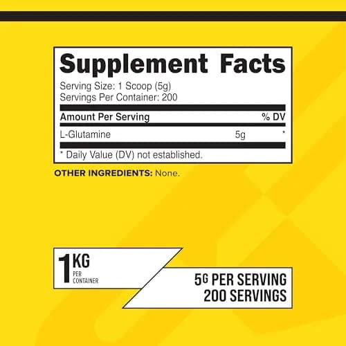 Primaforce L-Glutamine Powder 1000 Grams (1 KG) Unflavored, Gluten-Free | Supports Digestive & Immune Health thumbnail 2
