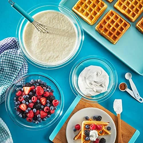 Pyrex Glass Mixing Bowls Set (3-Piece) 1-qt, 1.5-qt, 2.5-qt | Microwave & Dishwasher Safe thumbnail 6