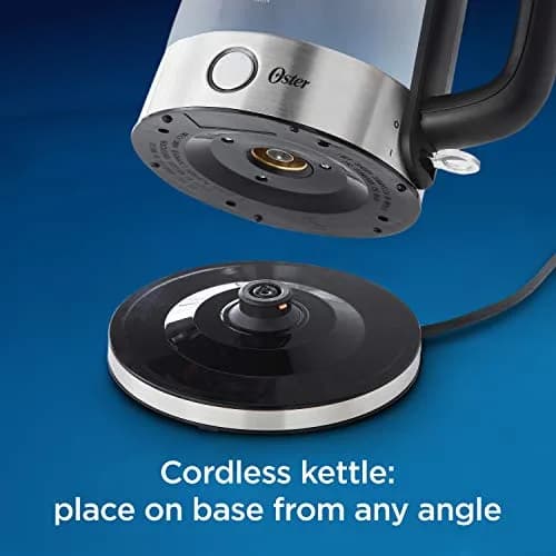 Oster Electric Water Kettle 1.7L | Illuminating Glass & Auto Shut Off thumbnail 2