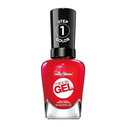 Sally Hansen Miracle Gel Nail Polish 0.5 Fl Oz | Long-Lasting, No UV Needed, Glossy Red Eye thumbnail 1