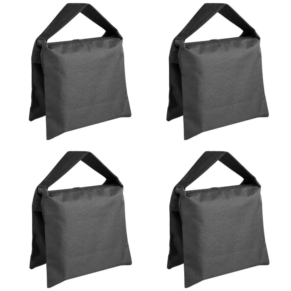 NEEWER Sandbags for Photography 4 Pack Black Heavy Duty 20lb | Heavyweight Support for Light Stands & Tripods - main product image