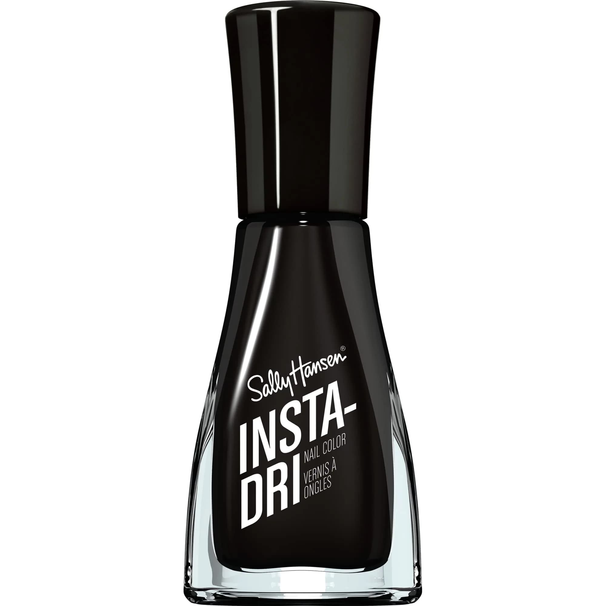 Sally Hansen Insta-Dri Nail Color Thyme is Money 9ml (0.31 Fl Oz) | Quick Dry 1-Coat Formula — Back to Black