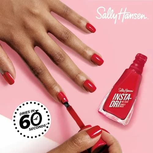 Sally Hansen Insta-Dri Nail Polish Back to Black 9.17ml (0.31 Fl Oz) | Quick Dry, Opaque, Shiny Finish thumbnail 3