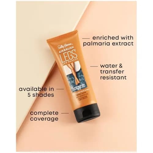 Sally Hansen Airbrush Legs Lotion - Fairest, 4.4 Fl Oz | Natural Tan Finish thumbnail 2