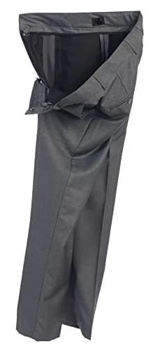 Gioberti Boys Flat Front Dress Pants, Charcoal, Size 8 | Adjustable Waist, Formal Fit thumbnail 6