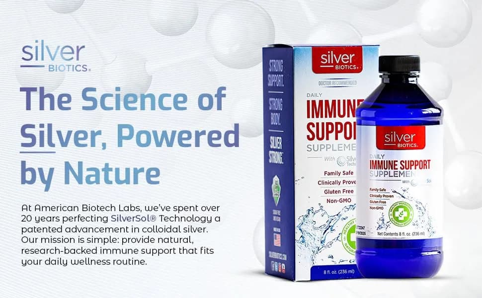 American Biotech Labs Silver Biotics 8 Fl Oz | Immune Support with SilverSol Technology thumbnail 5