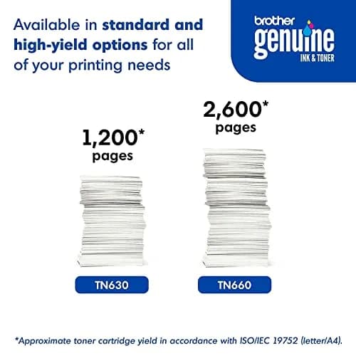 Brother TN660 High Yield Toner Cartridge | Up to 2600 Pages | Genuine Black Laser Toner thumbnail 7