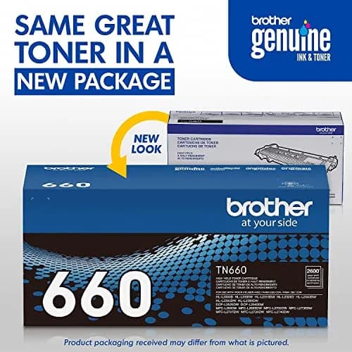 Brother TN660 High Yield Toner Cartridge | Up to 2600 Pages | Genuine Black Laser Toner thumbnail 3