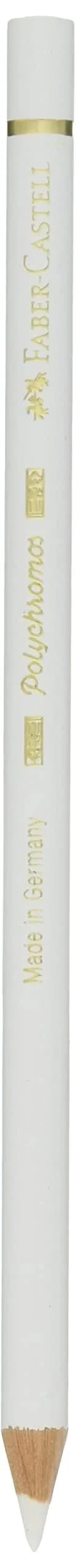 Faber-Castell Polychromos Colored Pencils, White, 6 Count | Artist Quality for Smooth Drawing - main product image