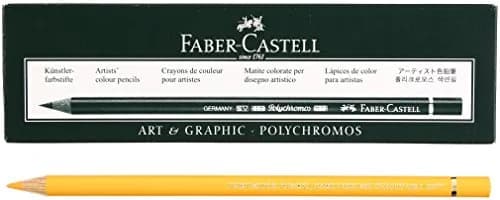 Faber-Castell Polychromos Colored Pencils 6 Count (109 Dark Chrome Yellow) | Artist Quality, Fade-Resistant, Smooth Oil Core thumbnail 1