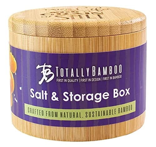 Totally Bamboo Salt Cellar Bamboo Storage Box with Magnetic Swivel Lid, 6 Ounce Capacity thumbnail 7