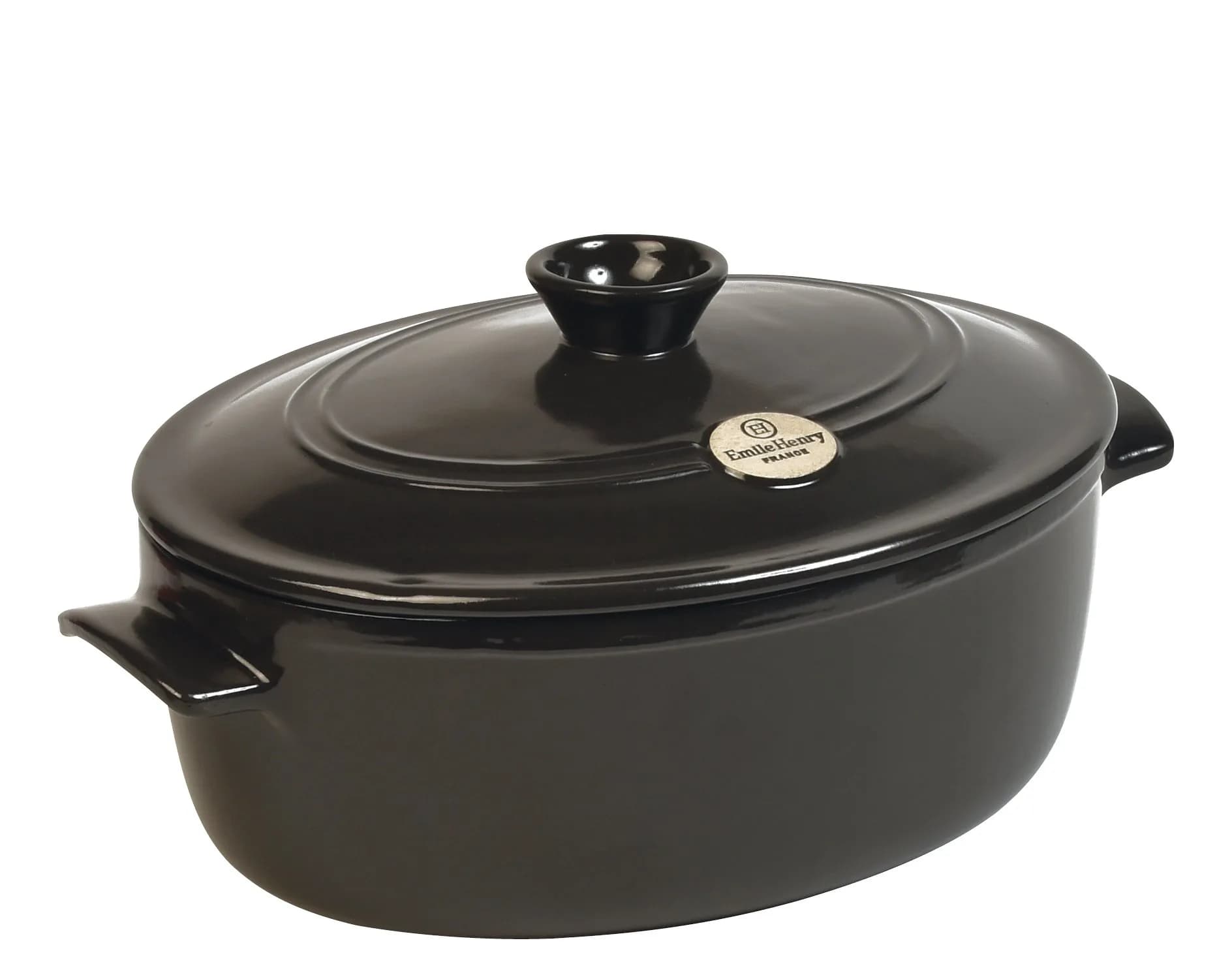 Emile Henry Flame Oval Stewpot Dutch Oven 6.3 quart | French Ceramic Cooking
