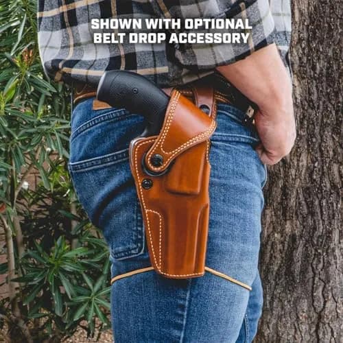 Galco Big Iron Belt Holster Compatible with S&W N Frame 6"/6 1/2"/4" & Colt Anaconda 6" | Premium Leather, Adjustable Fit, Right Hand thumbnail 5