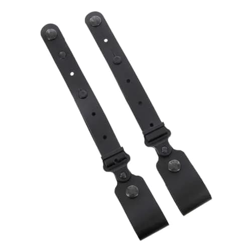 Galco Horizontal Shoulder System Tie Down Set 2.0 for Galco Miami Classic, Miami Classic II, Parabellum 2.0 and Jackass Rig Shoulder Systems, Black | Full Grain Leather thumbnail 1