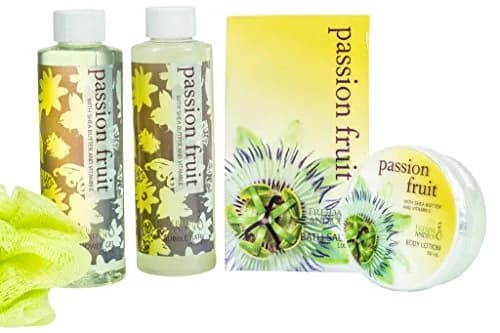 Freida and Joe Home Spa Bath Basket Passion Fruit Fragrance Set | Luxurious Body & Bath Collection thumbnail 2