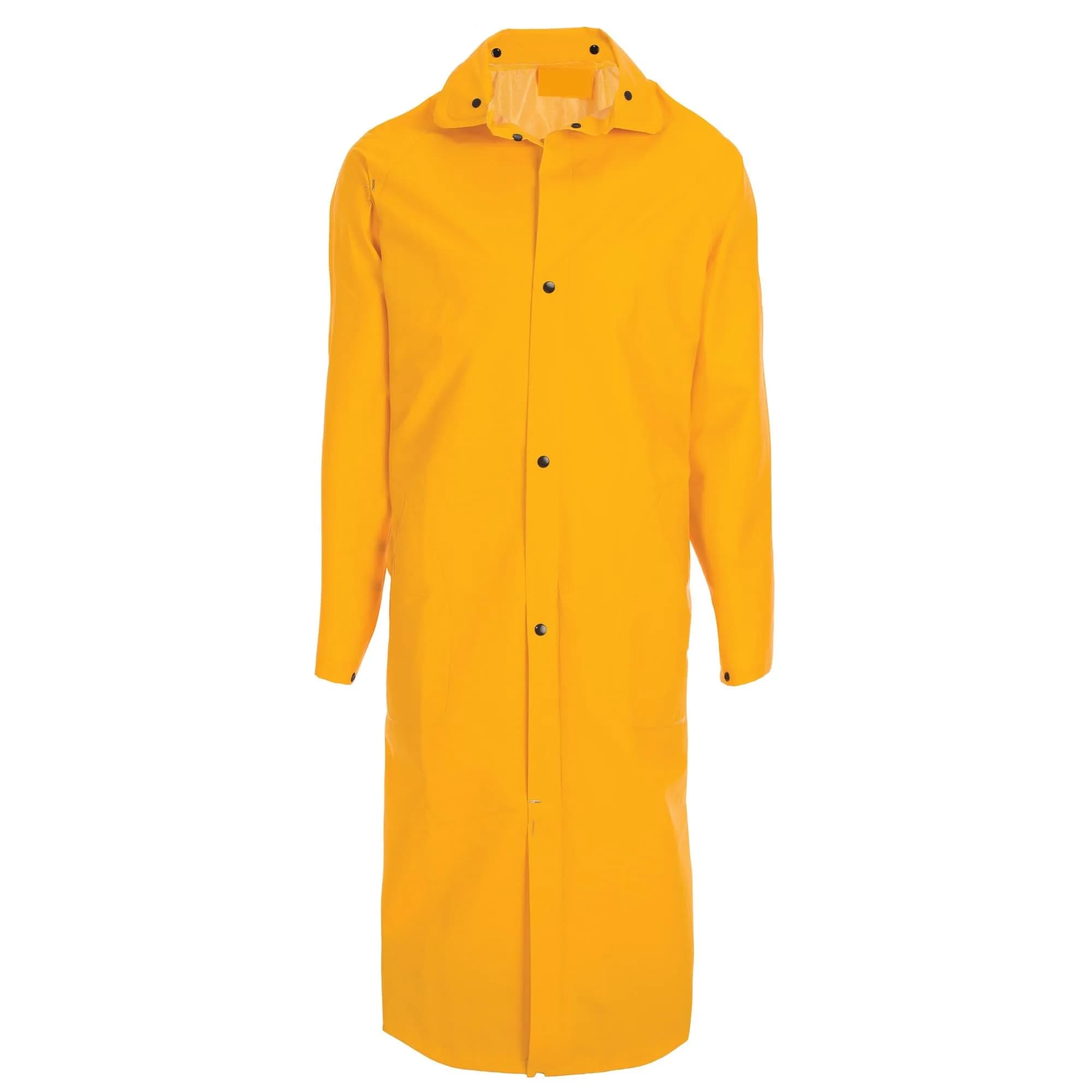 First Class Full-Length Yellow Raincoat 100% PVC | Durable, Waterproof & Adult