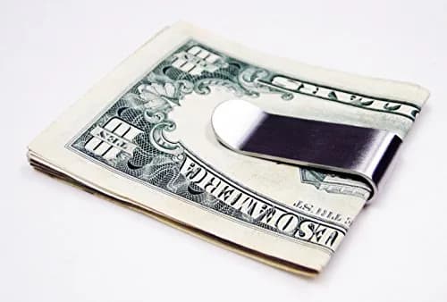 Tapp Collections Silver Stainless Steel Slim Money Clip #3 | Modern Design, Perfect Gift for Groomsman & Father's Day (70-120c) thumbnail 2