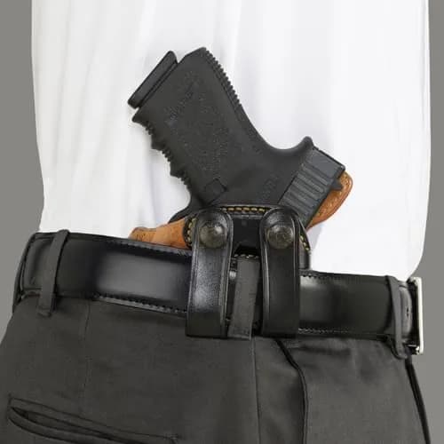 Galco Holsters Royal Guard 2.0 IWB Holster Compatible with CZ P10M, Glock 43, 43X, 43X MOS, Black, Right Hand | Premium Horsehide, Concealed Carry thumbnail 4