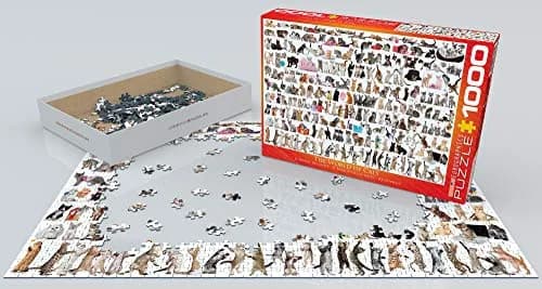 EuroGraphics World of Cats Jigsaw Puzzle 1000 Pieces | Educational STEM Toy thumbnail 2