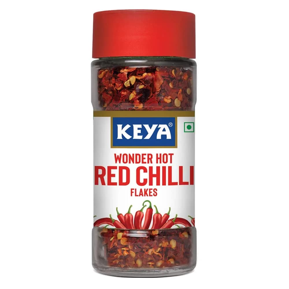 KEYA Red Chilli Flakes Seasoning 40g (1.41 oz) | Aromatic Spicy Dried Pizza Pasta Seasoning - main product image
