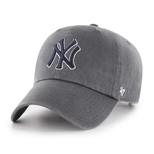 47 New York Yankees Adjustable Cap Charcoal | Vintage Fit & MLB Licensed thumbnail 1