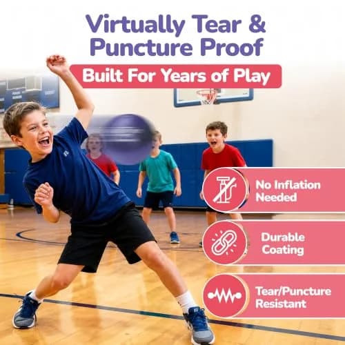 Gator Skin Foam Dodgeballs 6 Inch (156g) 6-Pack | No-Sting Fun for Kids Ages 4-8 thumbnail 4