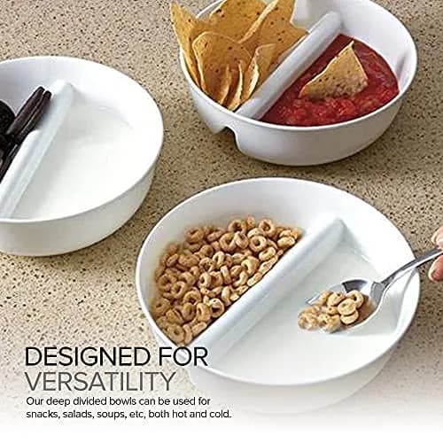 Just Solutions Crunch Anti-Soggy Cereal Bowl - Keeps Cereal Crunchy | BPA Free | Microwave Safe | Pack of 3 thumbnail 5