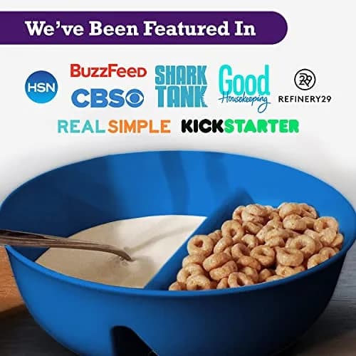 Just Solutions Crunch Anti-Soggy Cereal Bowl - Keeps Cereal Crunchy | BPA Free | Microwave Safe | Pack of 3 thumbnail 7