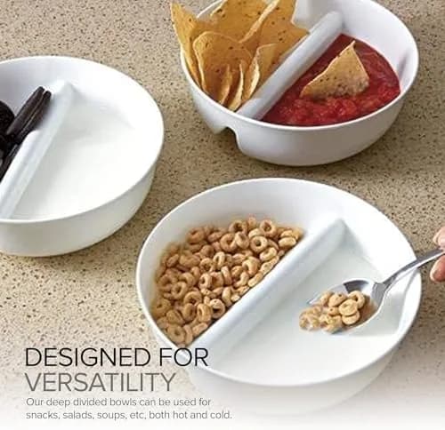 Just Solutions Crunch Anti-Soggy Cereal Bowl - Keeps Cereal Crunchy | BPA Free | Microwave Safe | Pack of 3 thumbnail 2