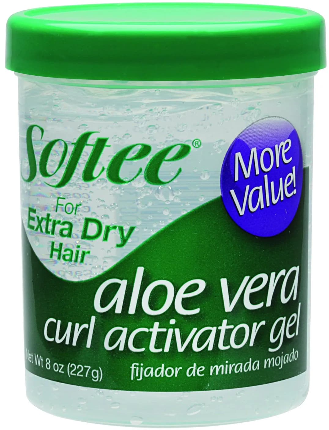 Softee Curl Activator Gel, Extra Dry, 8 Oz | Hydrates & Defines Curly Hair — 8 Ounce