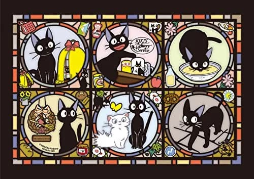 Ensky Kiki's Delivery Service Jiji Art Crystal Jigsaw Puzzle 7" x 10" | Studio Ghibli Merchandise (70-120 chars) thumbnail 1