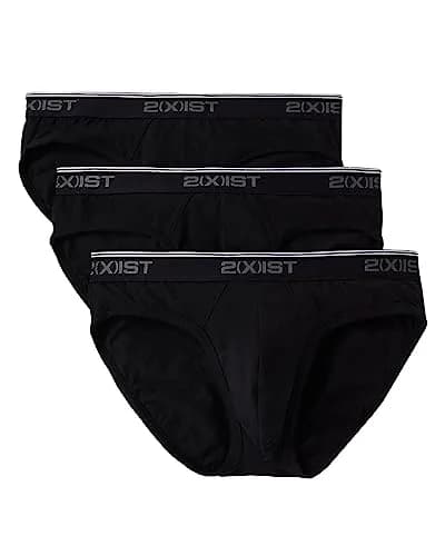 2(X)IST Cotton Stretch No Show Brief Black | Supportive, Seamless, Low Rise for Men thumbnail 1
