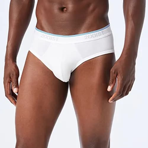 2(X)IST Cotton Stretch No Show Brief White LG | Supportive, Seamless, Low-Rise Comfort thumbnail 2