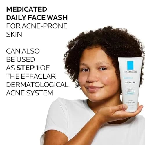 La Roche-Posay Effaclar Medicated Acne Face Wash 200ml (6.8 Fl Oz) | Dermatologist Tested for Oily & Sensitive Skin thumbnail 4