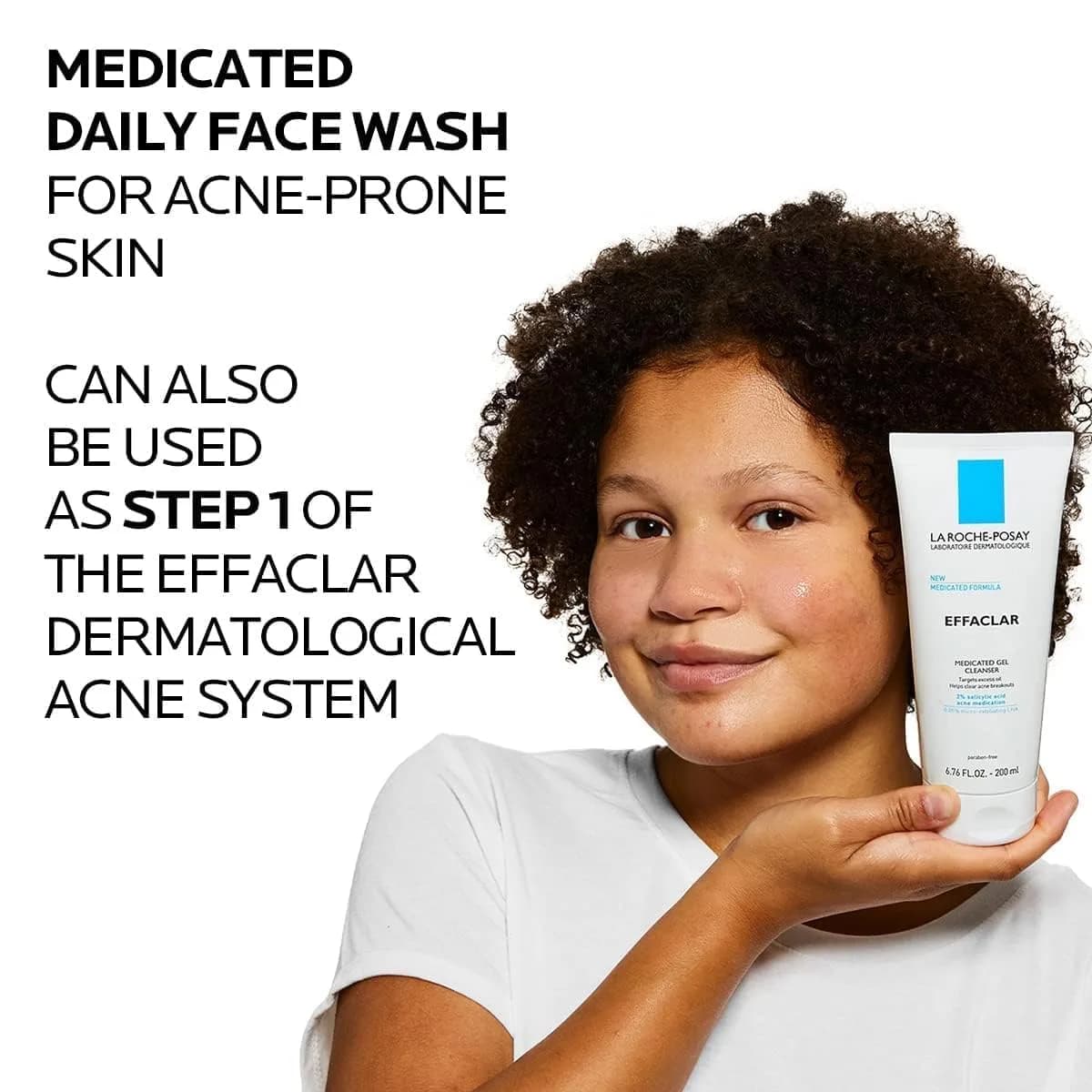 La Roche-Posay Effaclar Medicated Acne Face Wash 200ml (6.8 Fl Oz) | Dermatologist Tested for Oily & Sensitive Skin - view 4