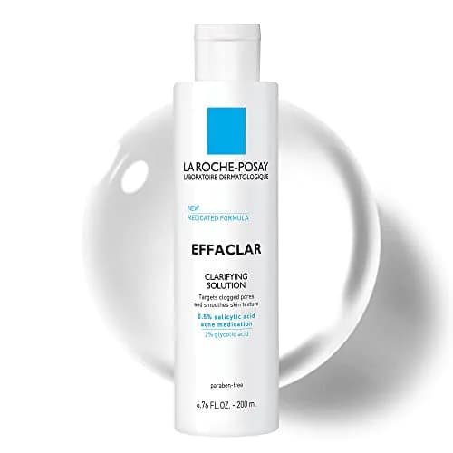 La Roche-Posay Effaclar Clarifying Solution Acne Toner 200ml (6.76 Fl Oz) | Exfoliates Pores for Oily Skin thumbnail 1
