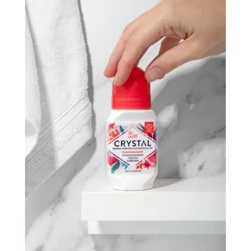 Crystal Essence Mineral Deodorant Roll-On Pomegranate 66ml (2.25 Fl Oz) | 24-Hour Odor Protection thumbnail 4