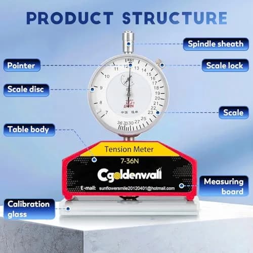 CGOLDENWALL High Precision Silk Screen Printing Tension Meter 7-36N | Accurate Force Measurement Tool thumbnail 5