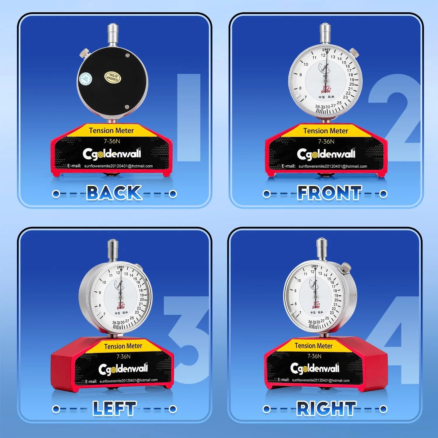 CGOLDENWALL High Precision Silk Screen Printing Tension Meter 7-36N | Accurate Force Measurement Tool - view 6