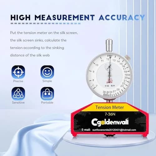 CGOLDENWALL High Precision Silk Screen Printing Tension Meter 7-36N | Accurate Force Measurement Tool thumbnail 3