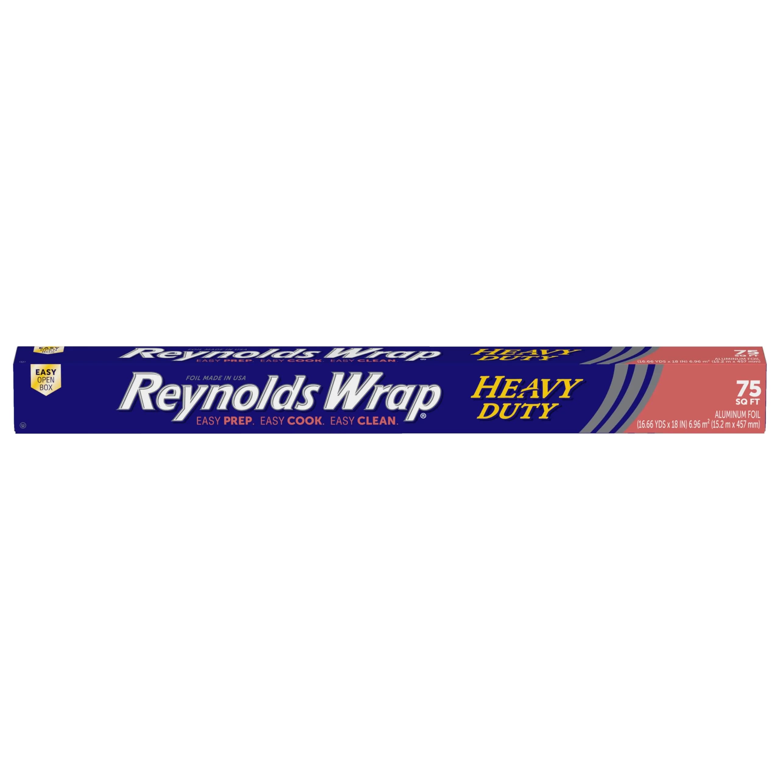 Reynolds Heavy Duty Aluminum Foil Roll, 18 Inch Wide, 37.5 sq ft (1.06 kg) | USA-Sourced for Indian Kitchens — 75 Sq Ft