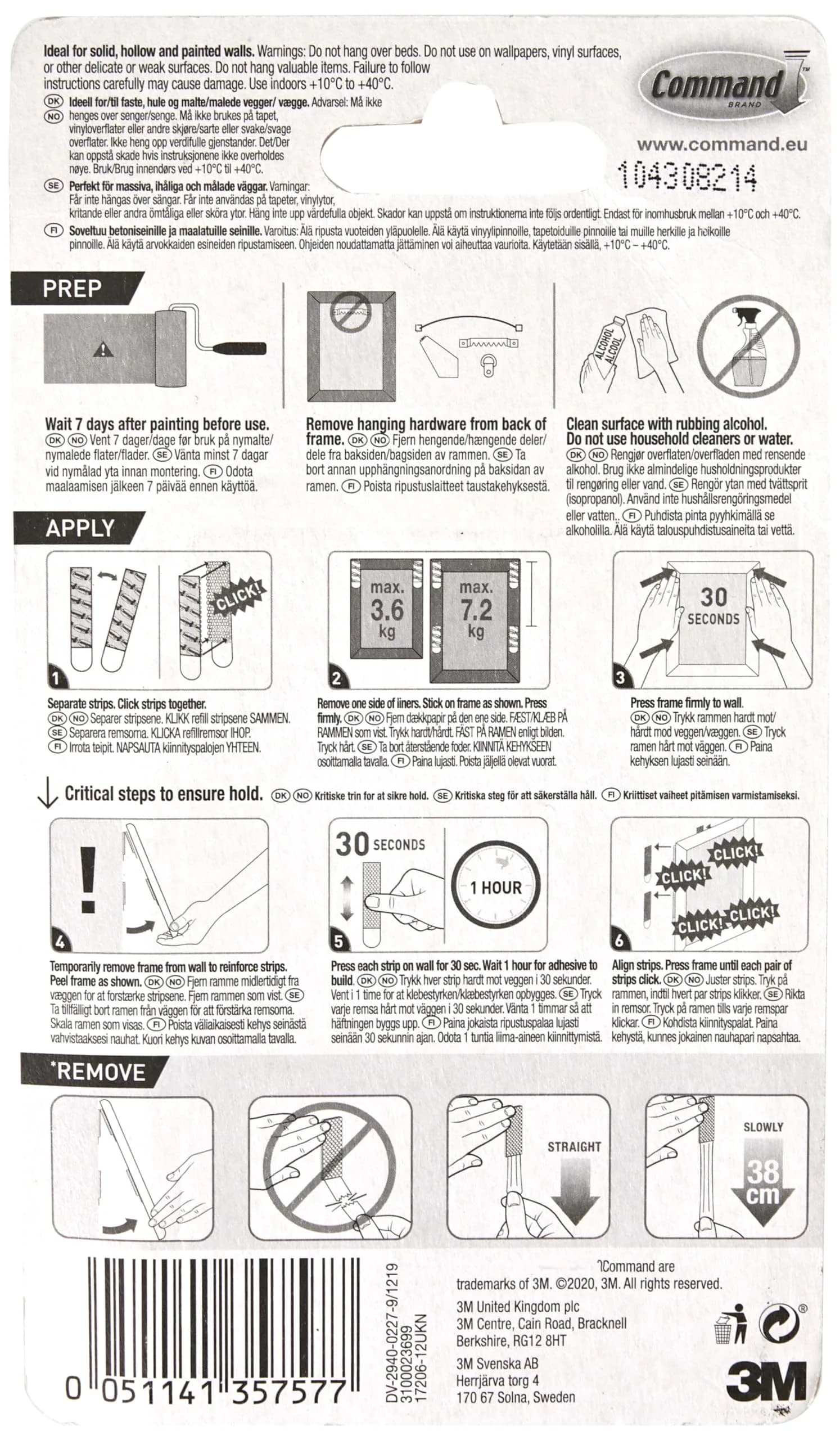 Command White Picture Hangers Value Pack | Damage-Free Decorating for Gallery Walls - view 2